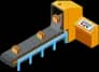 conveyor belt loading waste