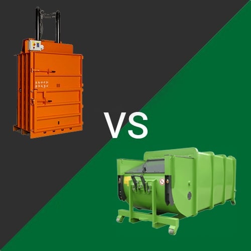 Difference between Waste Compactor and Recycling Baler